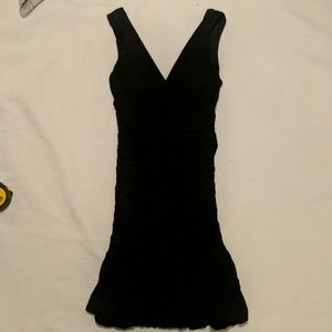 Bcbg maxazria black mini dress